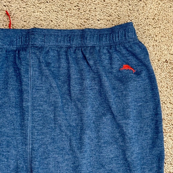 Tommy Bahama Lounge Sleep Pants Mens XL Blue Heathered Elastic Waist Drawstring - Picture 3 of 11